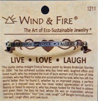 Wind &Fire Live*Laugh*Love bracelet