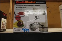 chefschoice metal food grinder attachment