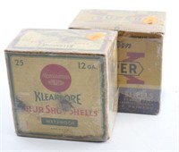 (2) Full boxes of 12 gauge 2 ¾” shells: Kleanbore