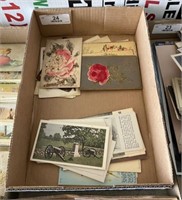 Flat of Antique and Vintage Postcards