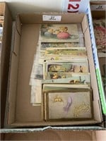 Flat of Antique Easter Post Cards