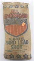 (1) 25lb bag of All-American #4 lead shot