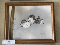 Framed Paining of Birds
