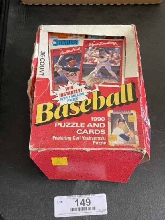 Box of Vintage Baseball Cards