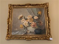 Antique A.D. Greer Original Oil Painting On