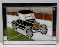 Model T Ford Stained Glass WIndow Hanging