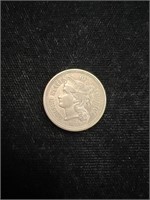 1866 Three Cent Nickel