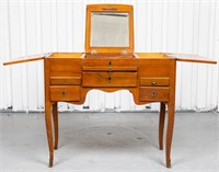 Louis XV Provincial Style Walnut Dressing Table