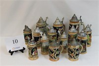 COLLECTION OF GERMAN BEER STEINS