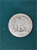 Worn Liberty half dollar 90% silver