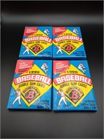 1990 Bowman Baseball Card Packs (Unopened) (x4)