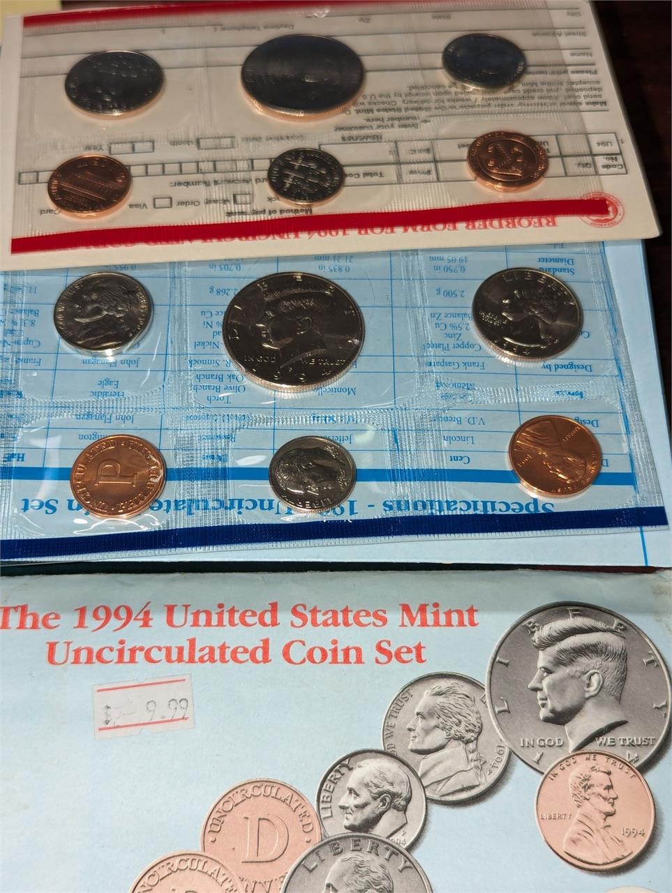 1994 Uncirculated mint set P&D