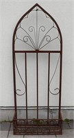 Large Wrought Iron Trellis & Planter