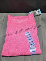 Long Sleeve Heather Pink Shirt L