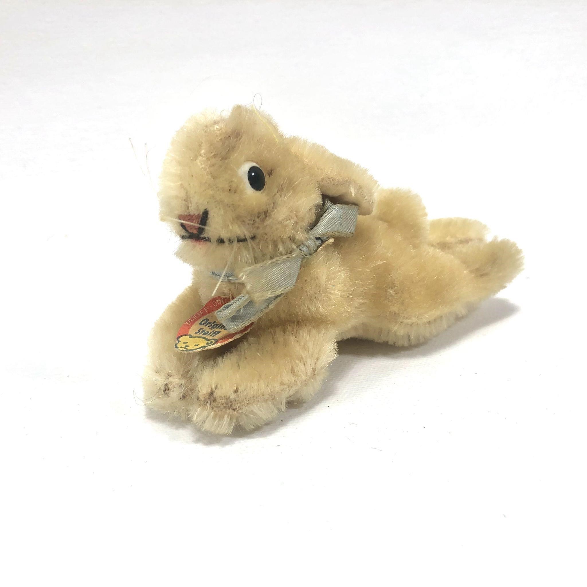 Vintage Steiff Plush Doll Small Bunny w/Tag