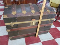 Beautiful antique hump back trunk