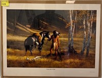 Y - HERMON ADAMS THE ELK HUNTER W/ COA 20X26 (A33)