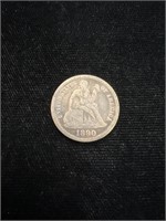 1890 Seated Liberty Dime