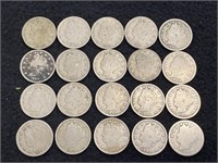 Group of Full Date Liberty V Nickels