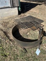 Heavy Duty Fire Ring w/ Grate Attachment