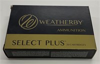 20 QTY WEATHERBY SELECT PLUS 300 WBY MAG AMMO