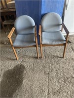 Pair of solid chairs