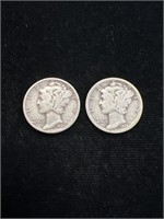 1928 & 1945 Mercury Dimes