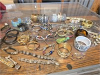 Estate Lot of Costume Jewelry Bracelets