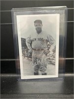 Babe Ruth Black & White Signature Photo