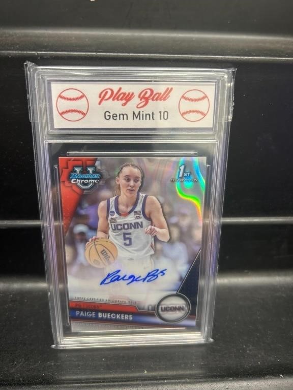 Paige Bueckers Rookie Autograph Card UCONN Graded