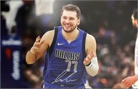 Mavericks Luka Doncic Signed 11x17 with COA