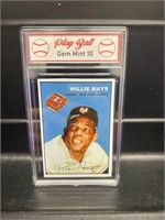 Willie Mays Hot Dog Card Graded 10