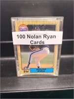 Huge Lot 100 Nolan Ryan Cards in Case Unsearched