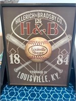 Louisville Slugger Metal Embossed Baseball SIgn