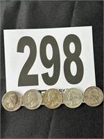 (5) Washington Silver Quarters (CASH ONLY)