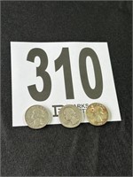 (3) Silver Washington Quarters(CASH ONLY)