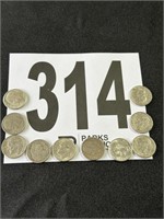 (10) Roosevelt Silver Dimes(CASH ONLY)