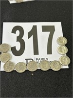 (10) Roosevelt Silver Dimes(CASH ONLY)