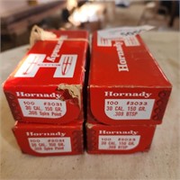 Hornady 30 Cal. Reloading Bullets - 2 boxes .308