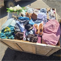 RESELLER CRATE of Assorted Clothes, Home Goods etc