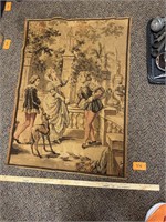 Antique Tapestry 39 x 28 inches Made in Belgium