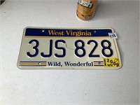 2009 West Virginia License Plate