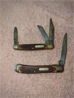2 Schrade 'Old Timer' Pocket knives