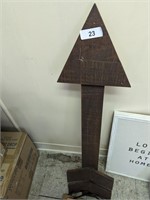 (2) Shelves, Wooden Arrow