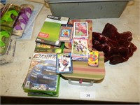 XBOX 360 GAMES, SPORTS CARDS