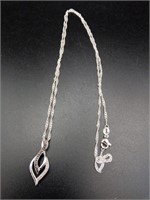 Sterling Silver Teardrop Pendent