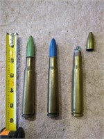 3 Novelty Lighters- Bullet shaped