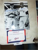 MANTLE & MAYS  SIGNED PICTURES OUT OF STORAGE UNIT