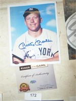 MICKEY MANTLE SIGNED PICTURES OUT OF STORAGE UNIT