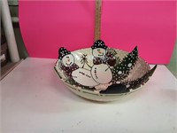 Beautiful Christmas bowl made in Thailand